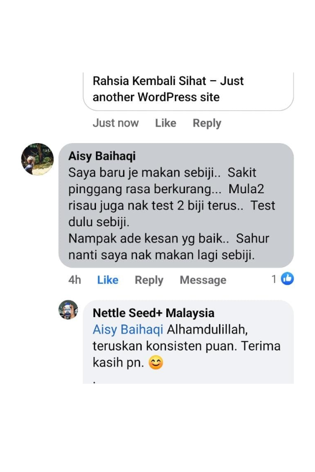 nettle seed plus pengguna 5